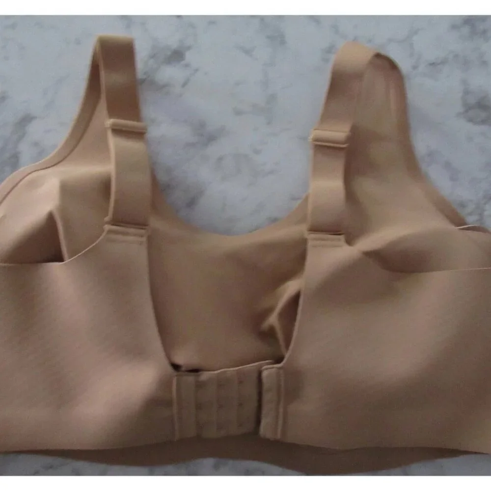 Honeylove Bra 42 C D Beige Tan Cloudfuse Wire Free Plus Size Padded